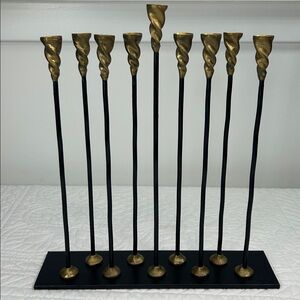 Michael Aram Gold and Black Menorah